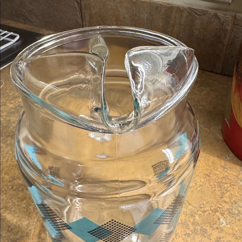 Hazel Atlas domino glass pitcher - Picture 2 of 5